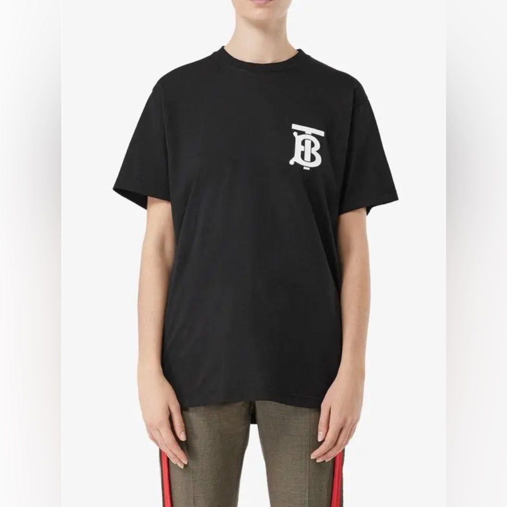 Burberry Black Short Sleeve Tee - Picture 2 of 6